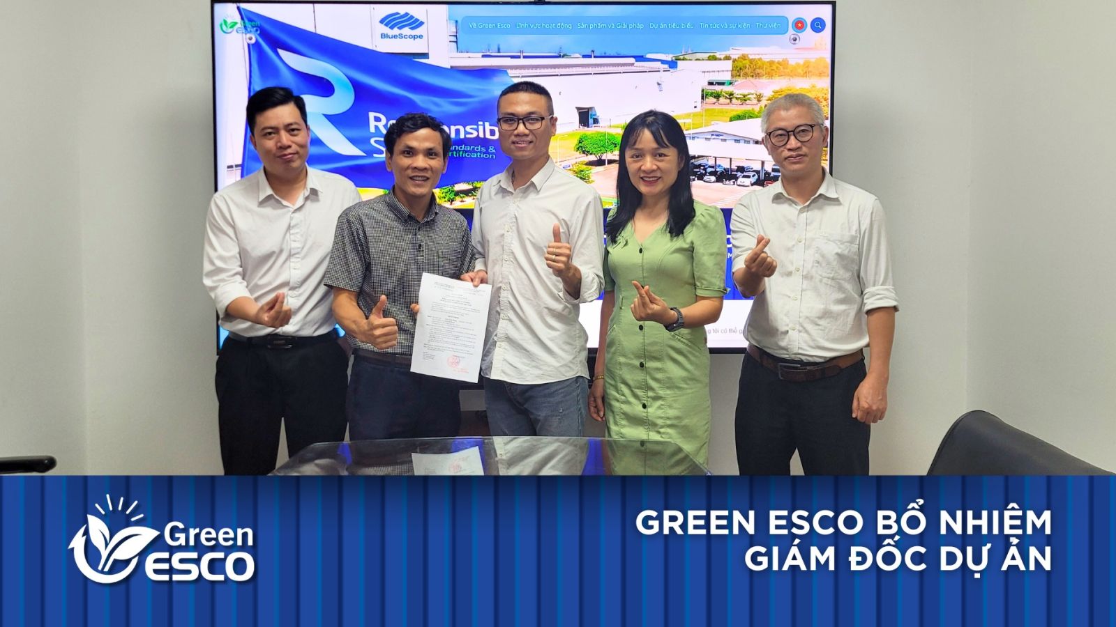 Green Esco Bổ Nhiệm Giám Đốc Dự Án – Khẳng Định Tầm Nhìn Trọng Dụng Nhân Tài
